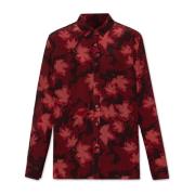 Shirt met print Maison Kitsuné , Red , Dames