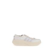 Nylon sneakers met leer en suède Y-3 , White , Heren