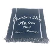 Pre-owned Wool scarves Dior Vintage , Blue , Dames