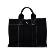 Pre-owned Canvas handbags Hermès Vintage , Black , Dames