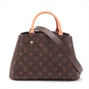 Pre-owned Canvas handbags Louis Vuitton Vintage , Brown , Dames