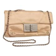 Pre-owned Canvas chanel-bags Chanel Vintage , Beige , Dames