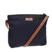 Pre-owned Canvas gucci-bags Gucci Vintage , Blue , Dames