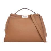 Pre-owned Leather fendi-bags Fendi Vintage , Brown , Dames