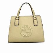 Pre-owned Leather gucci-bags Gucci Vintage , Beige , Dames