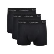 Zwarte Katoenen Stretch Trunks 3-Pack Ondergoed Calvin Klein , Black ,...