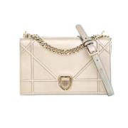 Pre-owned Leather dior-bags Dior Vintage , Beige , Dames