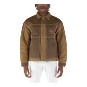 Lucas Gewaxte Voorkant Jas Dickies , Brown , Heren