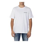 Heren Print T-shirt Dickies , White , Heren