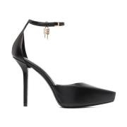 Zwarte Hak Platform Pumps met Logo Givenchy , Black , Dames