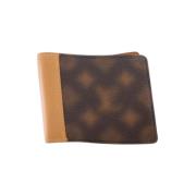 Pre-owned Coated canvas wallets Louis Vuitton Vintage , Brown , Dames