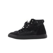 Pre-owned Suede sneakers Chanel Vintage , Black , Dames