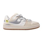 Witte Sneakers met Smiley-Detail Barrow , White , Heren