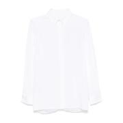 Wit poplin overhemd met 4G-borduursel Givenchy , White , Dames