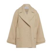 Oversized Sand Melange Beige Coat IVY OAK , Beige , Dames