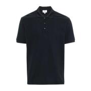 Blauwe Melton Polo Shirt Woolrich , Blue , Heren