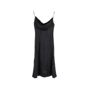 Pre-owned Silk dresses Versace Pre-owned , Black , Dames