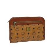 Pre-owned Leather clutches MCM Pre-owned , Brown , Dames