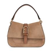 Handtas Flow Mini Furla , Brown , Dames