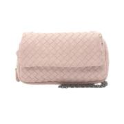 Pre-owned Leather shoulder-bags Bottega Veneta Vintage , Pink , Dames