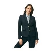 Geknipte wollen blend blazer Brooks Brothers , Blue , Dames