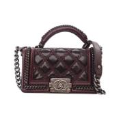 Pre-owned Leather handbags Chanel Vintage , Brown , Dames