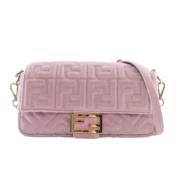 Pre-owned Velvet fendi-bags Fendi Vintage , Pink , Dames