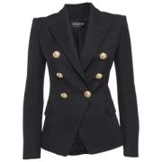 Pre-owned Cotton outerwear Balmain Pre-owned , Black , Dames