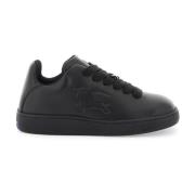 Leren sneaker opbergdoos met uniek ontwerp Burberry , Black , Heren