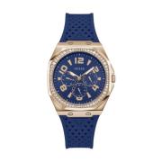 Damesarmbandhorloge Zest Multifunction blauw, roségoud 39 mm Gw0694L4 ...