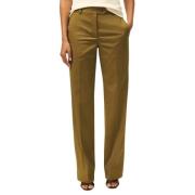 Wide-Leg Advantage Chino Broek Brooks Brothers , Green , Dames