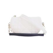 Pre-owned Leather dior-bags Dior Vintage , White , Dames