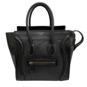 Pre-owned Leather celine-bags Celine Vintage , Black , Dames