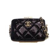 Pre-owned Leather chanel-bags Chanel Vintage , Black , Dames