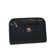 Pre-owned Leather clutches MCM Pre-owned , Black , Dames