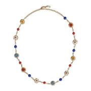 Kristal Bloemen Ketting Dolce & Gabbana , Multicolor , Dames