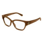 Stijlvolle Brilmonturen voor Vrouwen Gucci , Brown , Unisex