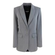 Chique Grijze Blazer met Slim Fit Patrizia Pepe , Gray , Dames