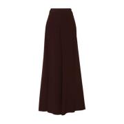 Elegante Geplooide Pant Skirt Ermanno Scervino , Brown , Dames