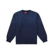 Marine Dipped Crewneck Sweater Supreme , Blue , Heren