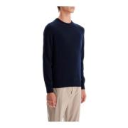 Kasjmier Crewneck Trui Ermenegildo Zegna , Blue , Heren