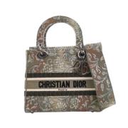 Pre-owned Canvas dior-bags Dior Vintage , Gray , Dames