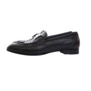 Pre-owned Leather flats Hermès Vintage , Black , Dames