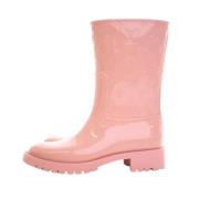 Pre-owned Rubber boots Louis Vuitton Vintage , Pink , Dames