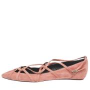 Pre-owned Suede flats Marc Jacobs Pre-owned , Pink , Dames