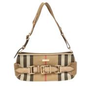 Pre-owned Fabric shoulder-bags Burberry Vintage , Beige , Dames