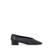 Stijlvolle Leren Décolleté Schoenen aeyde , Black , Dames