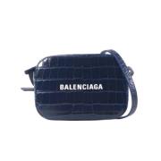 Pre-owned Leather handbags Balenciaga Vintage , Blue , Dames