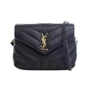 Pre-owned Leather shoulder-bags Yves Saint Laurent Vintage , Black , D...