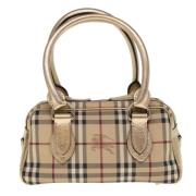 Pre-owned Canvas handbags Burberry Vintage , Beige , Dames